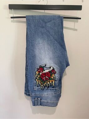 Alyssia Rose Rhinestone Bootcut Jeans From Ninth Hall